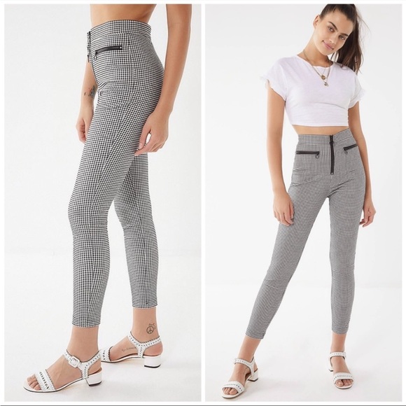 Urban Outfitters Pants - URBAN OUTFITTERS Susie Super High Rise Gingham Checkered Pants 90s Pants Size 6